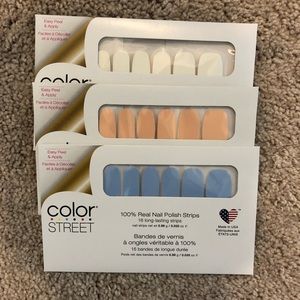 Color Street bundle - aspen sky, Havana honey, Swiss and tell